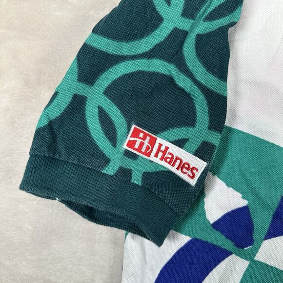 VTG Atlanta 1996 Olympic Games Hanes Polo Golf Shirt Men’s Size Small 90s USA - Picture 7 of 8